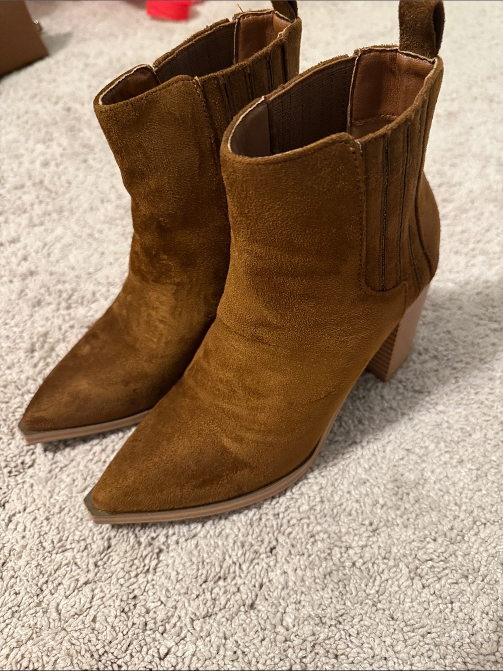 Brown Suede Bootie